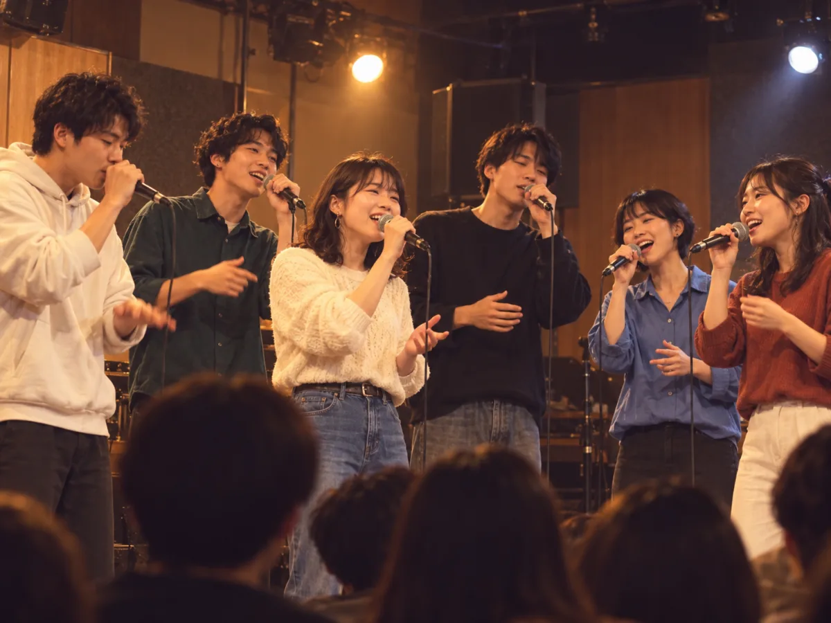 ステージで歌うUlyssesのメンバー